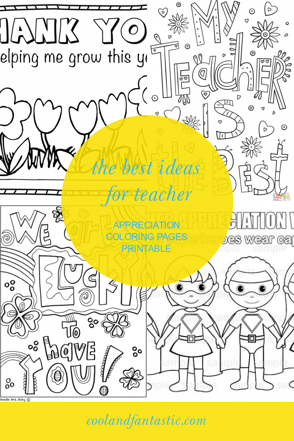 The Best Ideas For Teacher Appreciation Coloring Pages Printable - Home ...